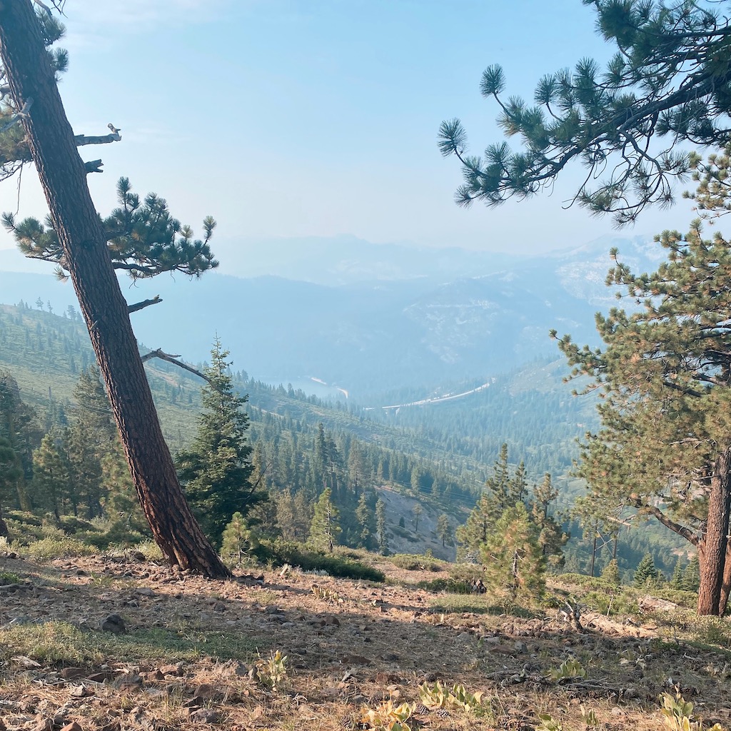 Donnor Lake from the trail